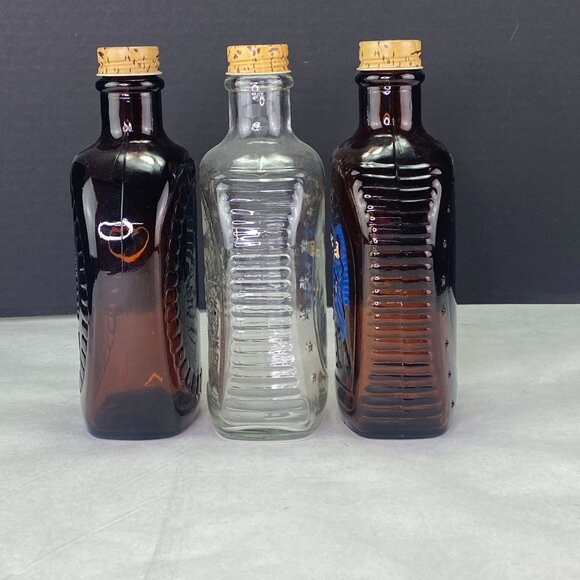 Vintage Log Cabin Syrup Bottles Lot Of 3 - Picture 4 of 9